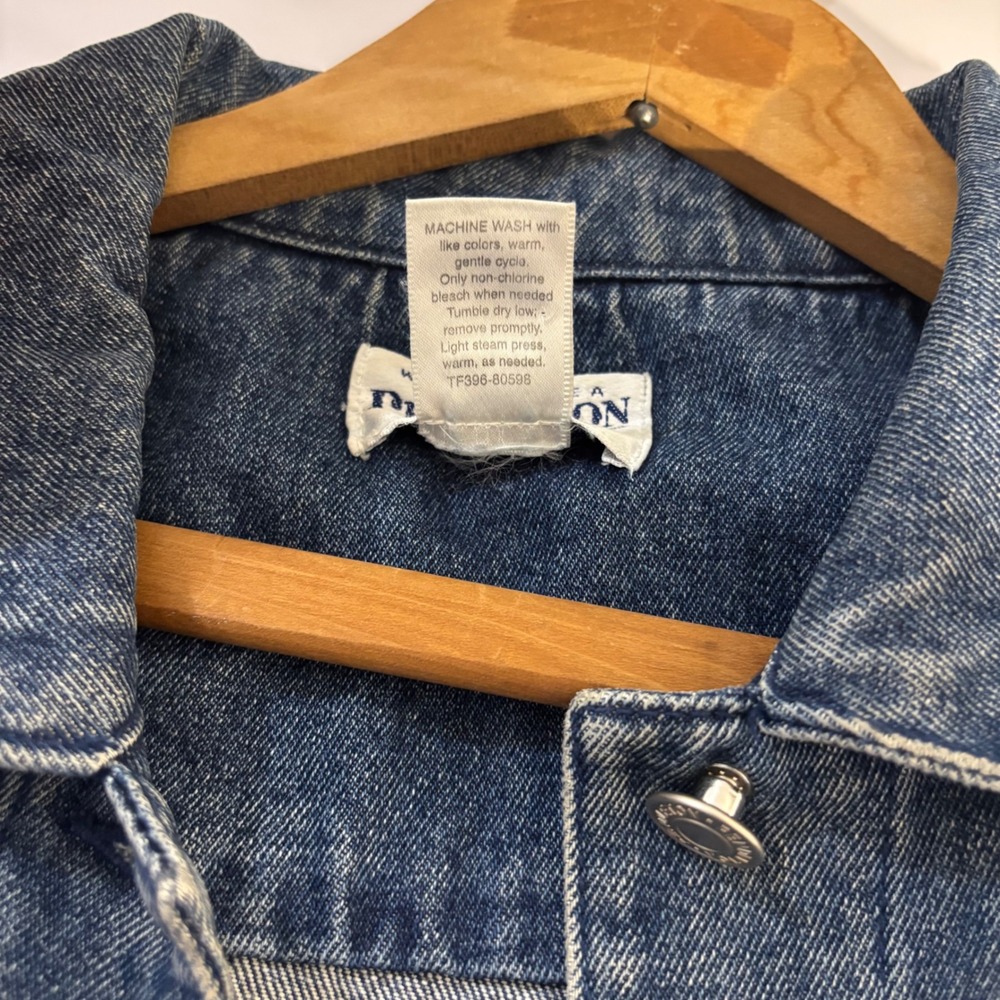 Pendleton Womens Beaded Western Long Sleeve Casual Denim Jacket Size Large - Picture 7 of 7